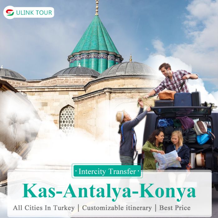 Turkey  Intercity Car Hire  with Chauffer- City to City  Transfer (Kas-Antalya-Konya)