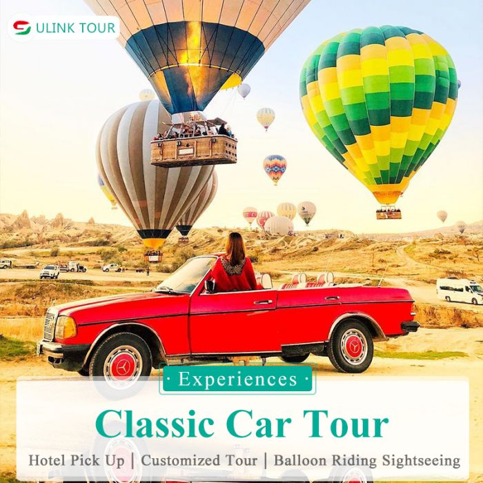 Turkey Cappadocia Classic Car Tour -  Balloon Sightseeing Tour with  Classic Car 