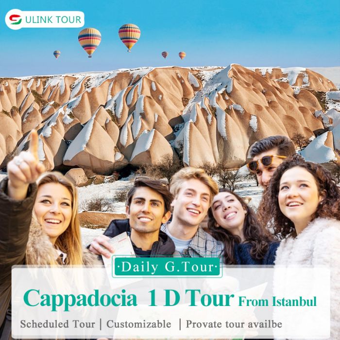 Turkey Cappadocia One Day Group Tour from Istanbul including Domestic Flights-3 different lines
