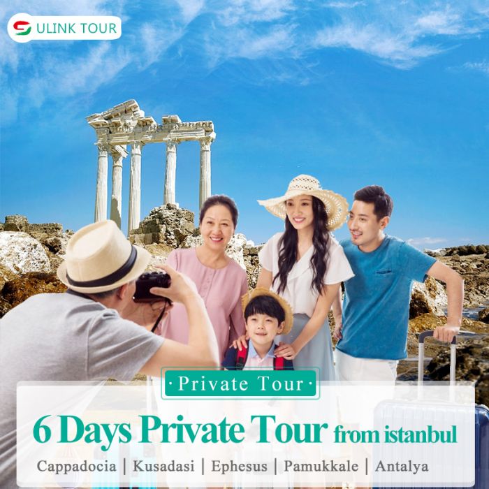 Turkey Cappadocia-Pamukkale-Antalya 6 Days Private Tour Departure From Istanbul