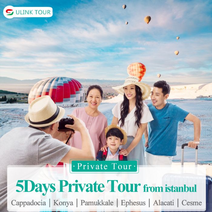 Turkey Cappadocia-Pamukkale-Alacati 5 Days Private Tour Departure From Istanbul