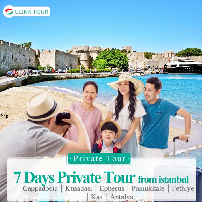 Turkey Cappadocia-Pamukkale-Fethiye-Antalya 7 Days Private Tour Departure From Istanbul