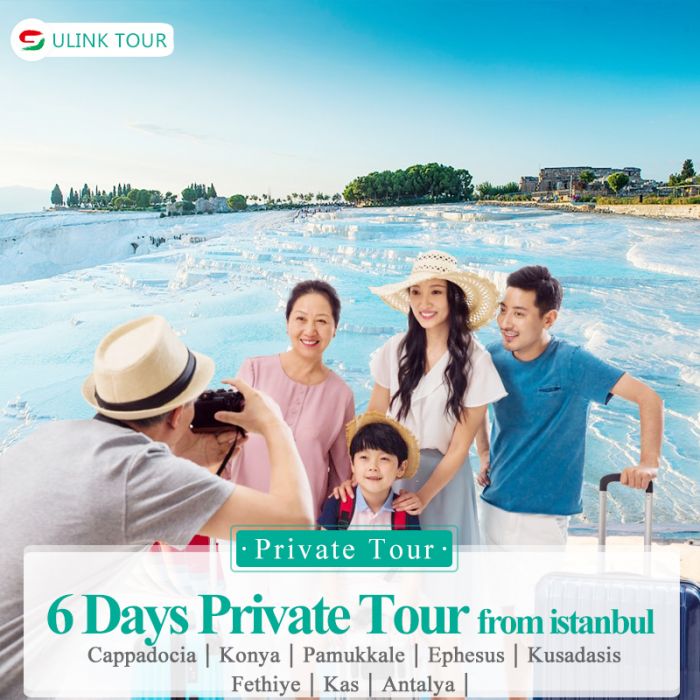 Turkey Cappadocia-Pamukkale-Fethiye-Antalya 6 Days Private Tour From Istanbul